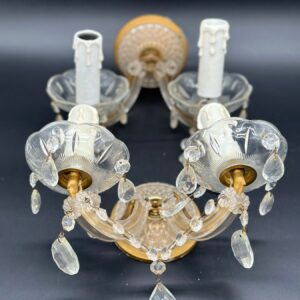 Apliques – Latón y Cristal