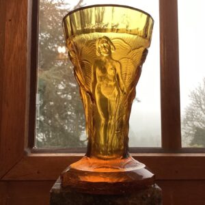 Boheems. Jarrón de cristal
