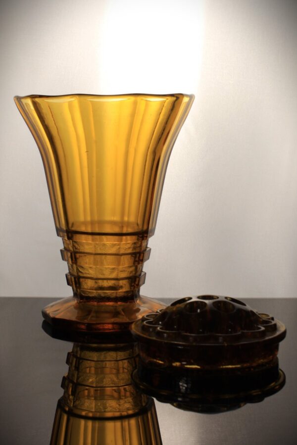 Scailmont. Henri Heemskerk. Jarrón de cristal