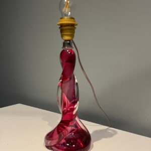 Val Saint Lambert. Lámpara de mesa. Eclair. Cristal
