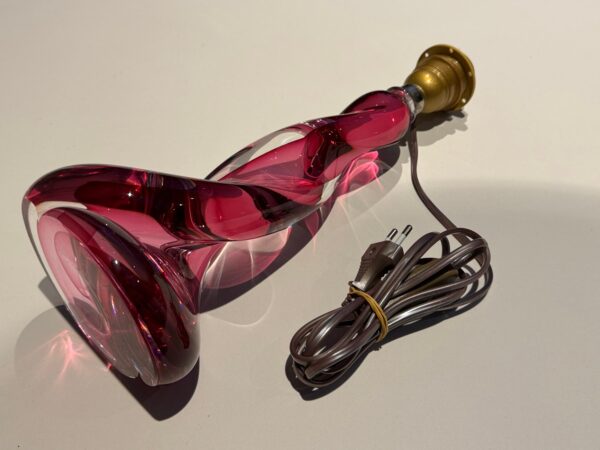 Val Saint Lambert. Lámpara de mesa. Eclair. Cristal - Imagen 4