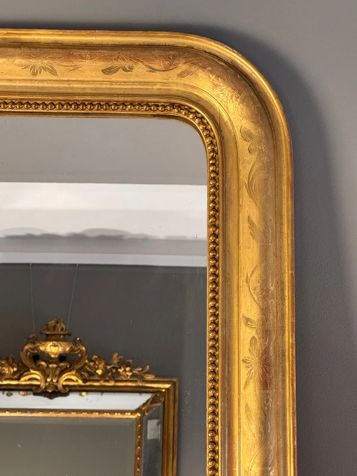 Espejo estilo Louis-Philippe gran formato - Imagen 5