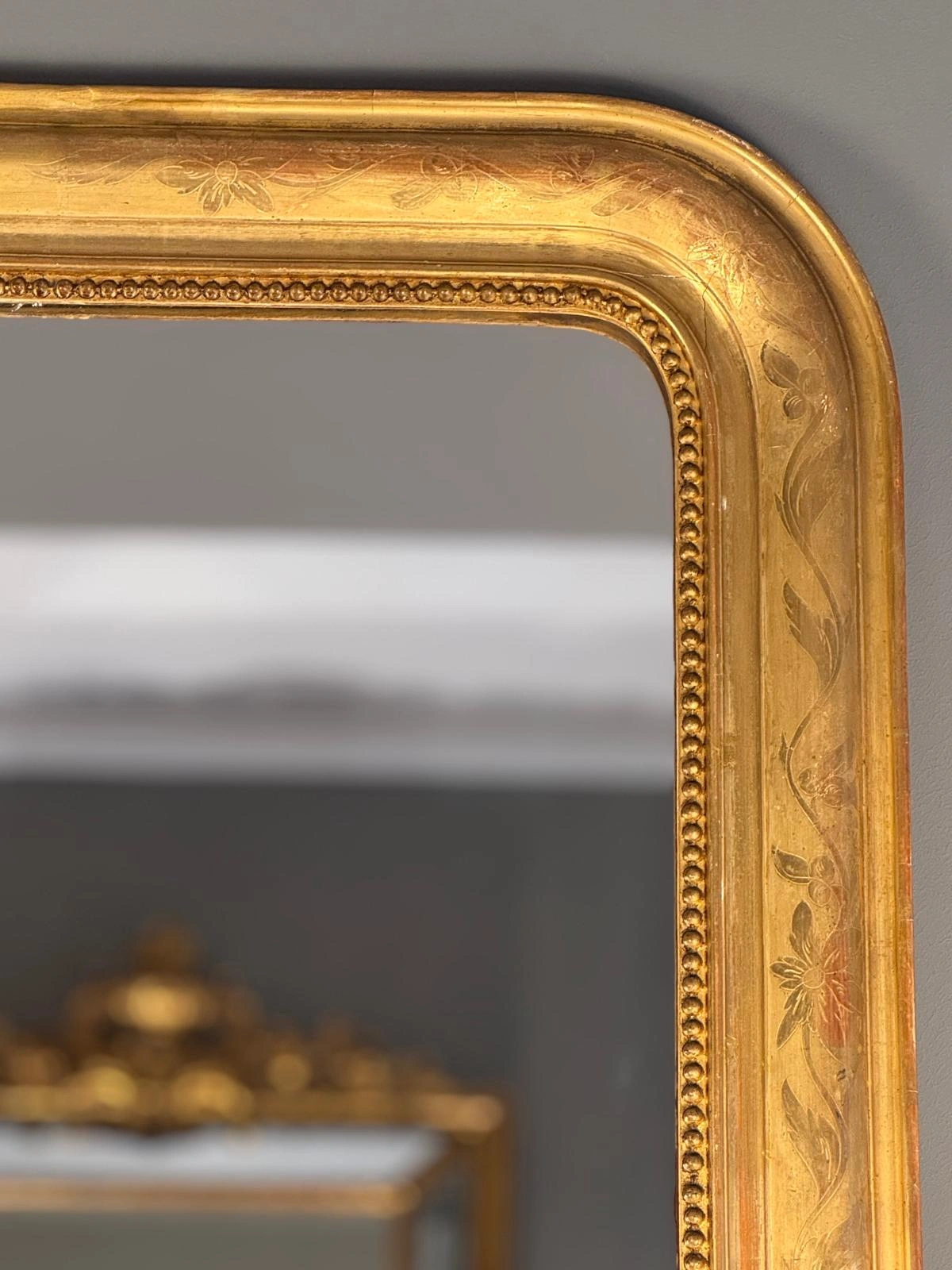 Espejo estilo Louis-Philippe gran formato - Imagen 6