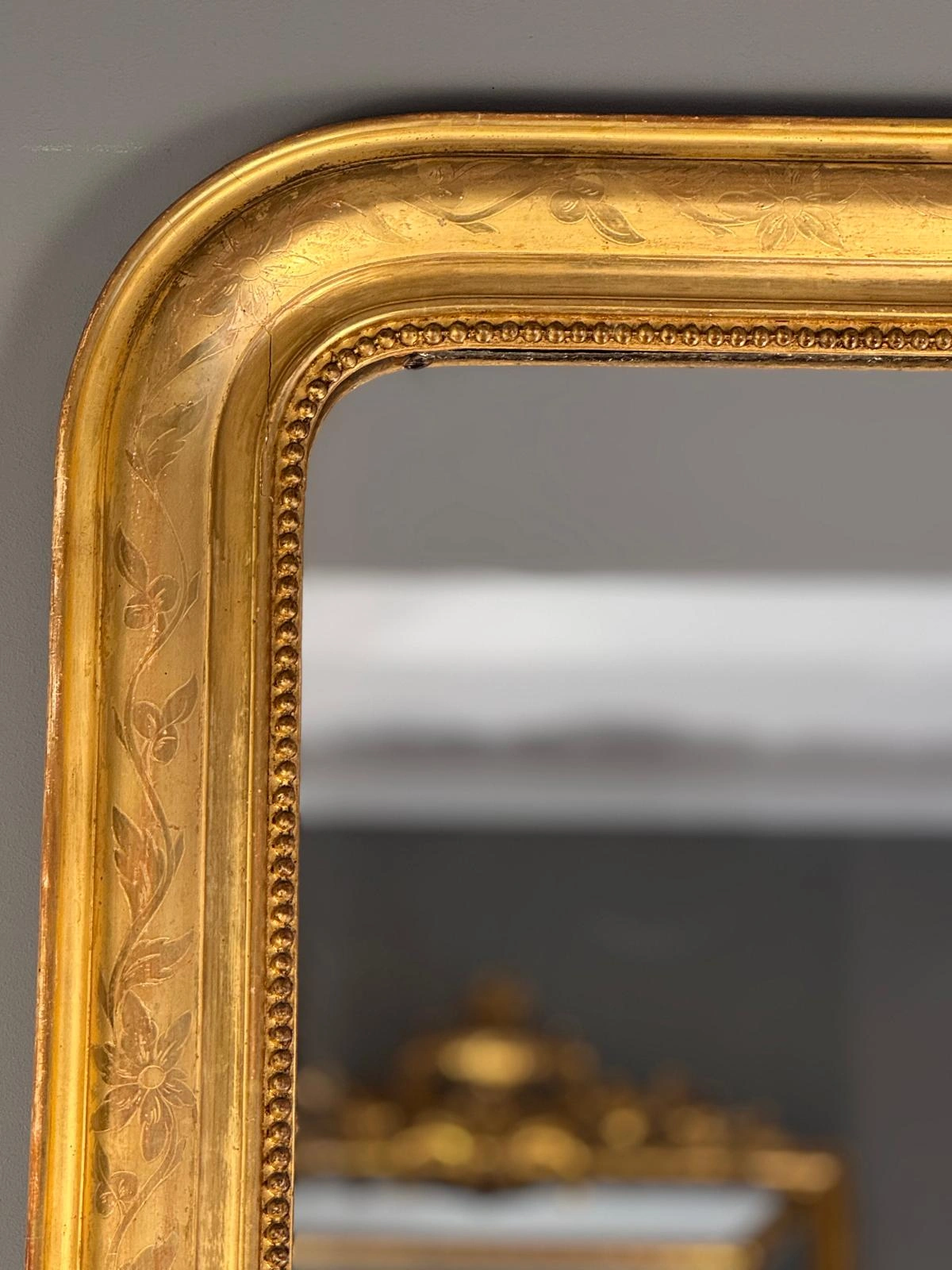 Espejo estilo Louis-Philippe gran formato - Imagen 7