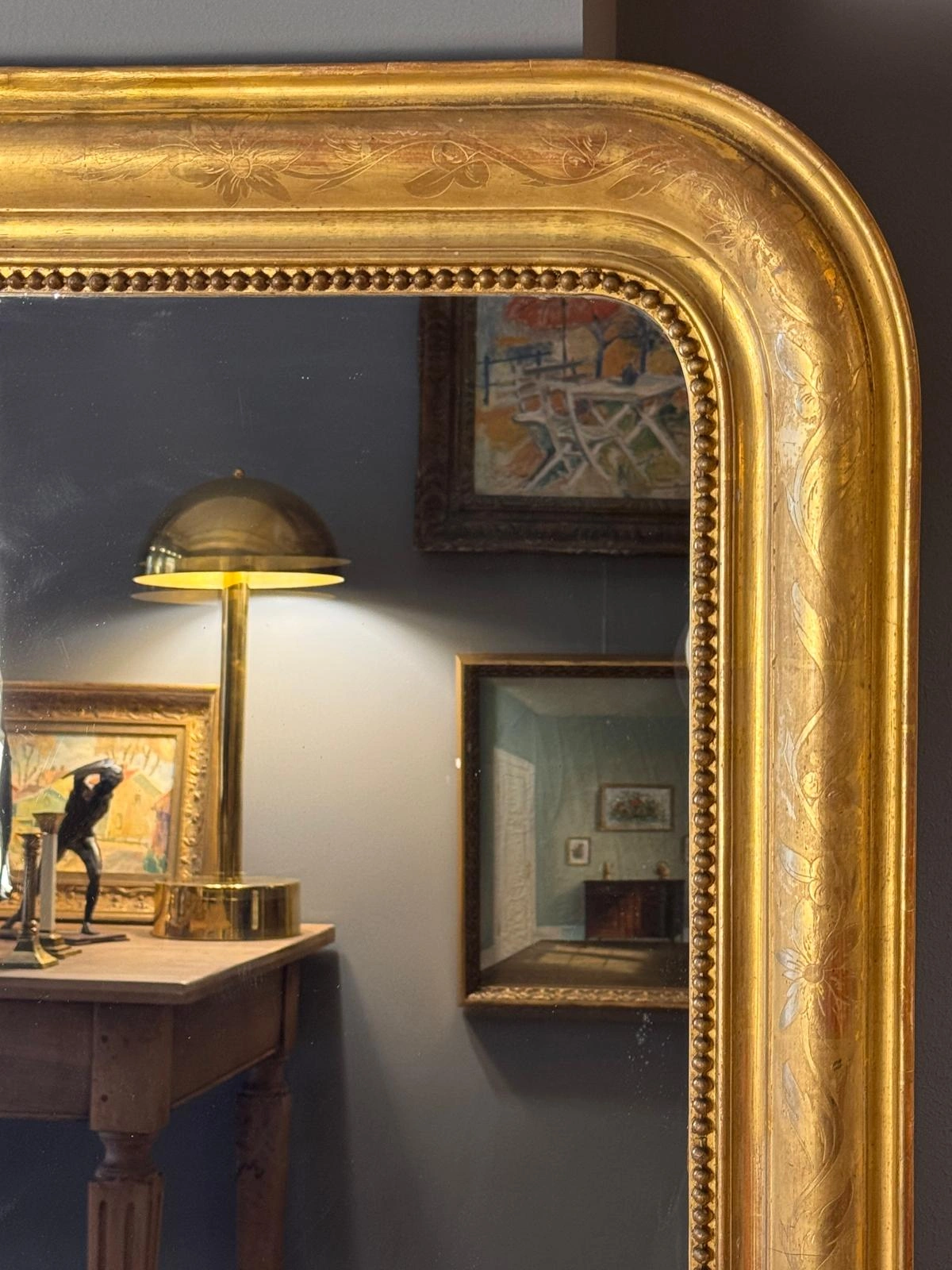 Espejo estilo Louis-Philippe gran formato - Imagen 3