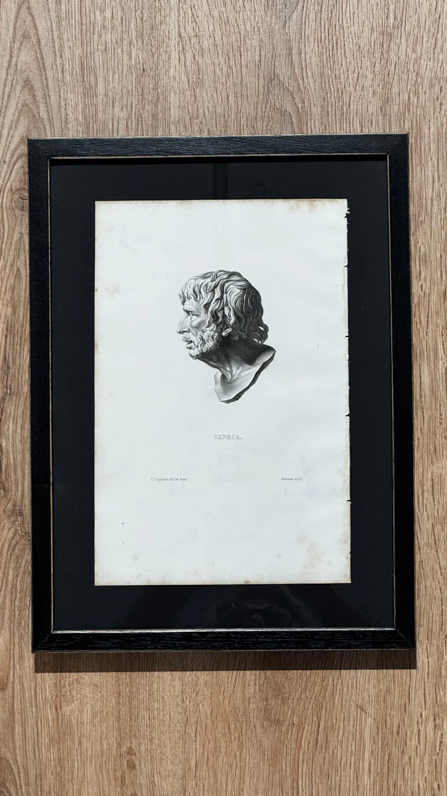 Serie de nueve grabados de la antigua Roma · París, 1835. Marco negro - Imagen 11